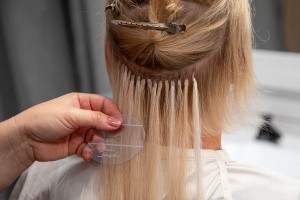 Haarverlängerung / Haarverdichtung Lübeck Great Lenghts Bondings Nahaufnahme